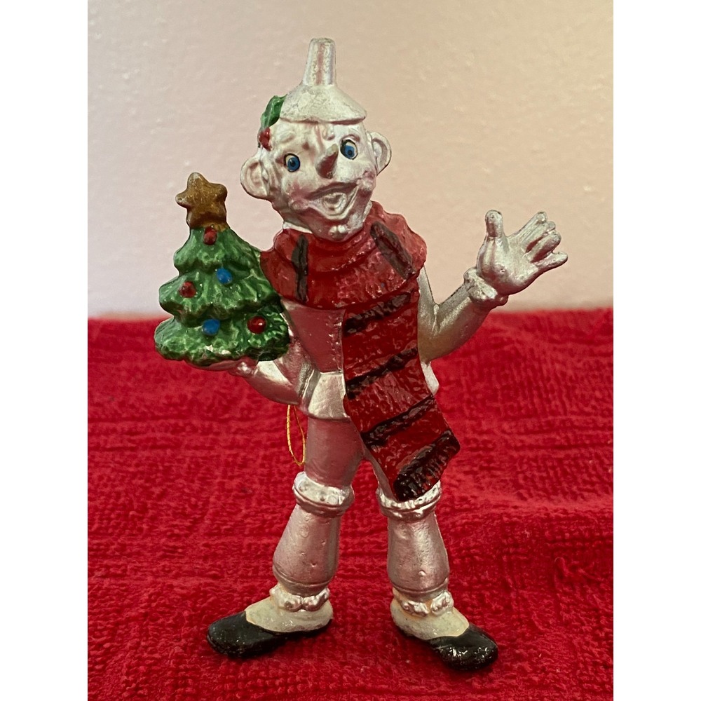 Tin Man Wizard of Oz Christmas Ornament Plastic Kurt Adler 4.5" Holiday FUN GUC